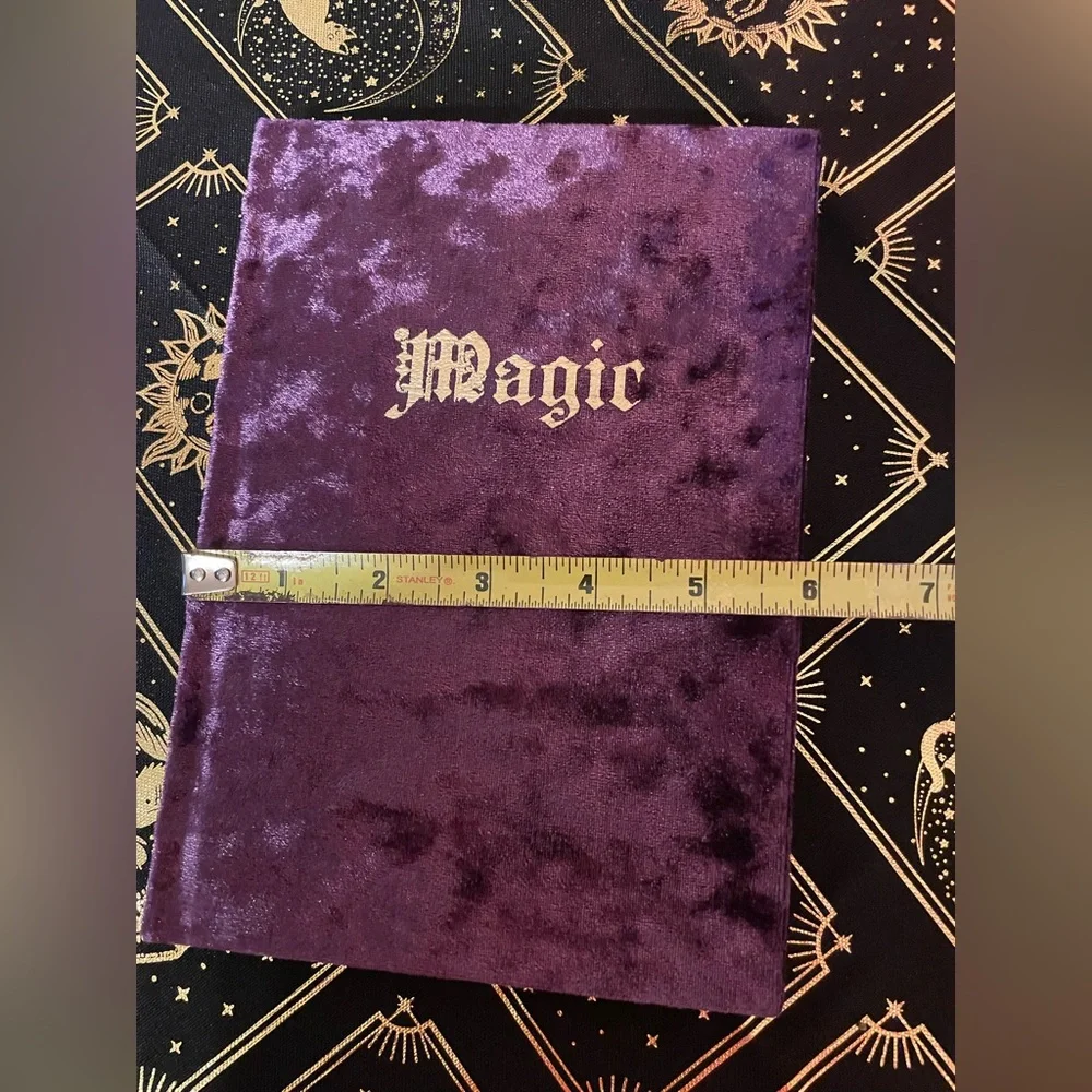 NWOT ECCOLO Purple Velvet Covered MAGIC Journal